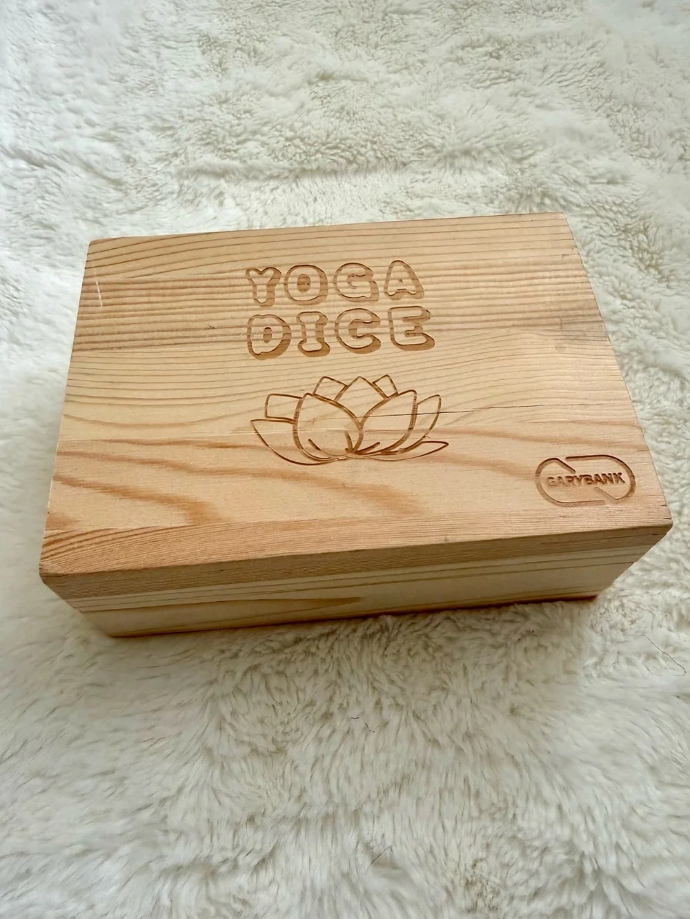 Wooden Yoga Dice Set for Kids